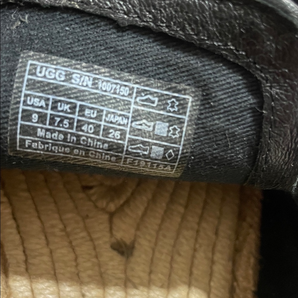 Ugg black sandrinne calf hair scales loafer size 9 - Picture 7 of 7
